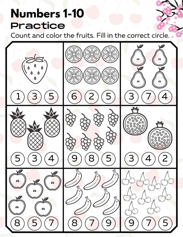 Printable Math Worksheets For Preschool - Free Math Worksheets Kindergarten Printable – Fun! - Printables for ...