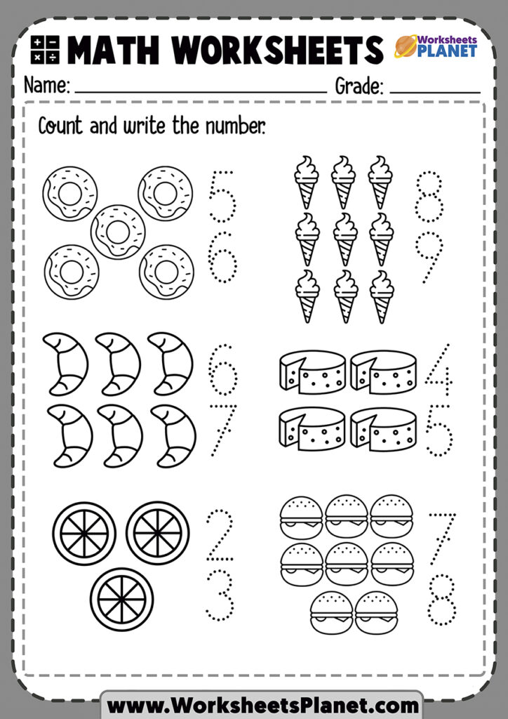 Printable Practice Counting Worksheets Kindergarten – Preschool … Printable Practice Counting Worksheets Kindergarten - Preschool ...