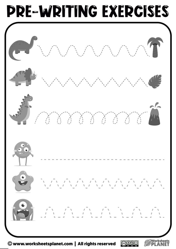 Printable Tracing Pre-Writing Worksheets for Kids – Worksheets Library Printable Tracing Pre-Writing Worksheets for Kids - Worksheets Library
