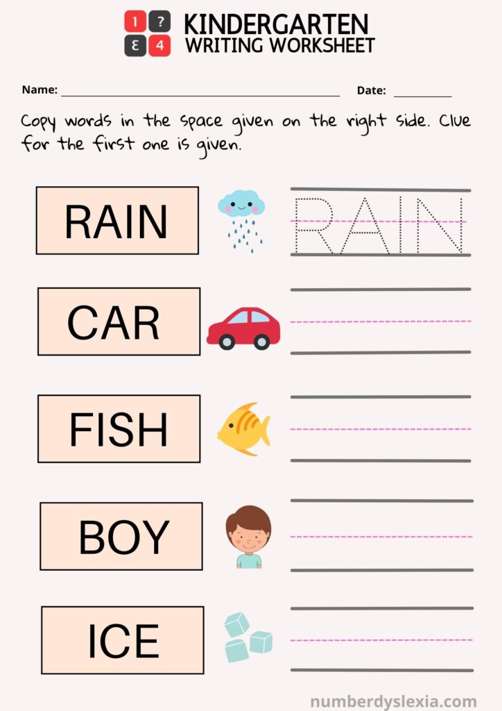 Printable Worksheets For Kindergarten Free - Free Printable Worksheets For Kindergarten - Worksheets Library