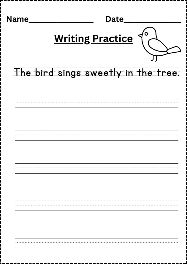 Printable Writing Activities For 5 Year Olds Printable Writing Activities For 5 Year Olds