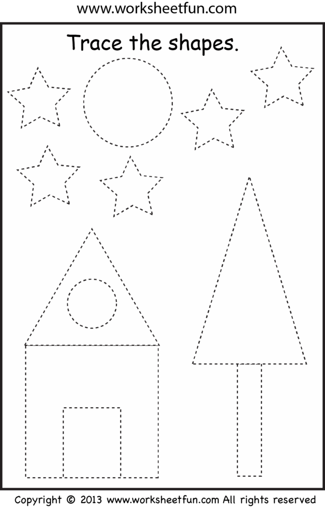 Shapes Recognition worksheets Basic 2D Shape Tracing Drawing Coloring … Shapes Recognition worksheets Basic 2D Shape Tracing Drawing Coloring ...