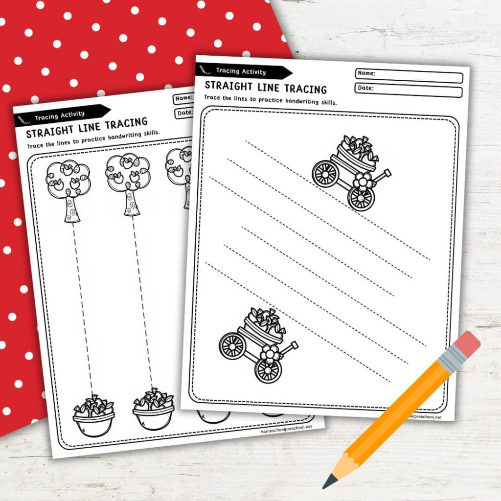 Straight Line Tracing Worksheets for Preschool Kids Straight Line Tracing Worksheets for Preschool Kids