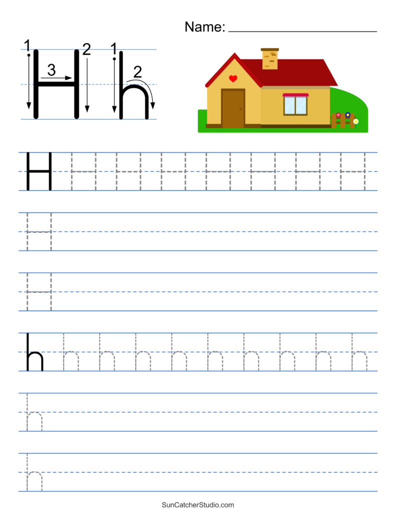 Tracing Alphabet Letters (Printable Handwriting Worksheets) – Free ...