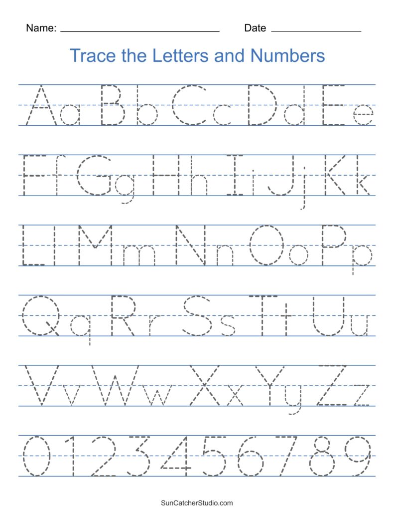 Tracing Alphabet Letters Worksheets | Alphabet tracing guide worksheet … Tracing Alphabet Letters Worksheets | Alphabet tracing guide worksheet ...