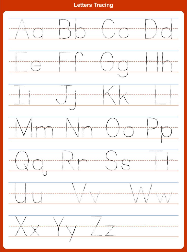 Tracing Letters – 25 Free PDF Printables | Printablee Tracing Letters - 25 Free PDF Printables | Printablee