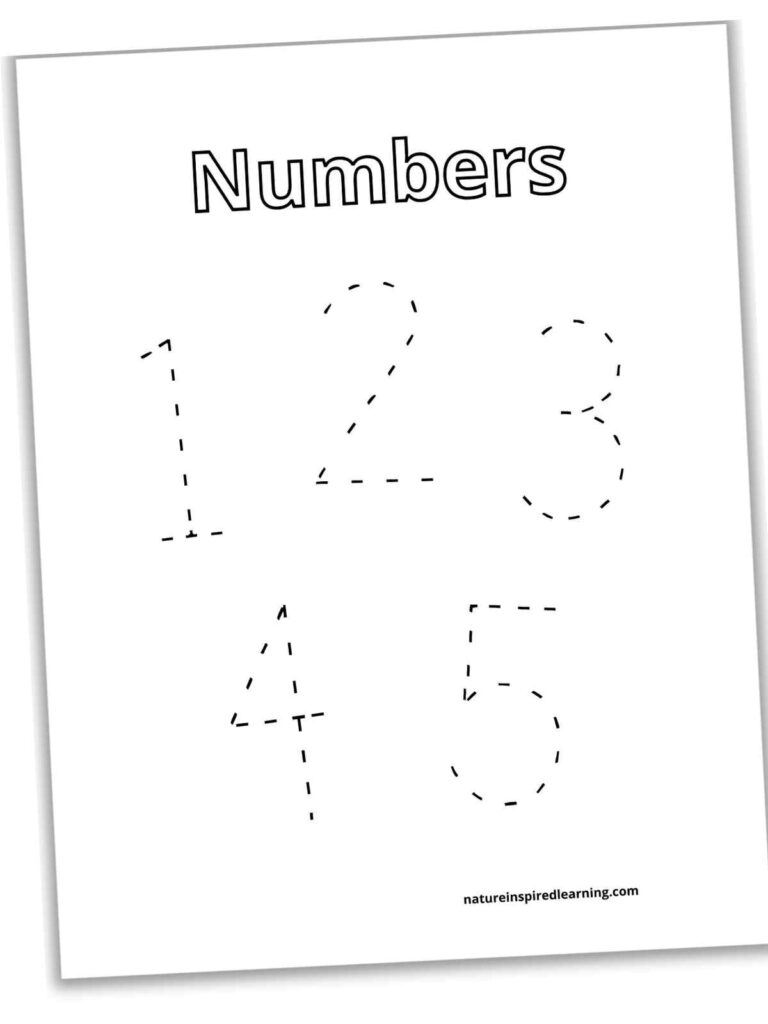 Tracing Numbers 1-5 – Nature Inspired Learning – Worksheets Library Tracing Numbers 1-5 - Nature Inspired Learning - Worksheets Library