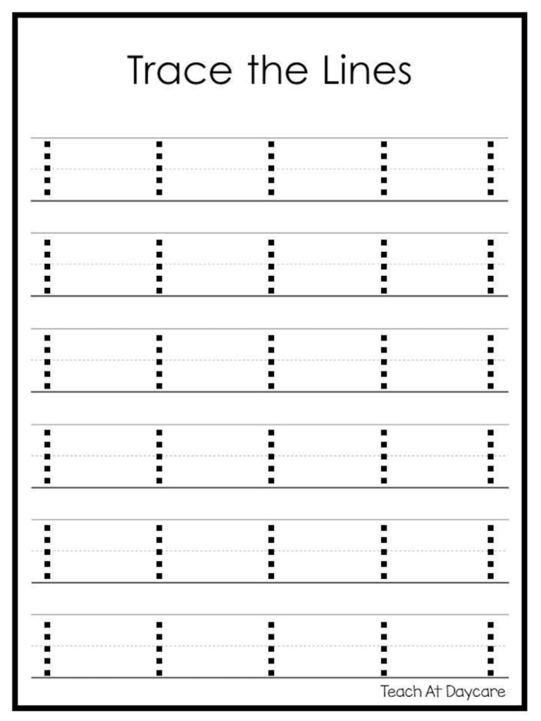 Tracing Paper For Kids Lines Tracing Paper For Kids Lines