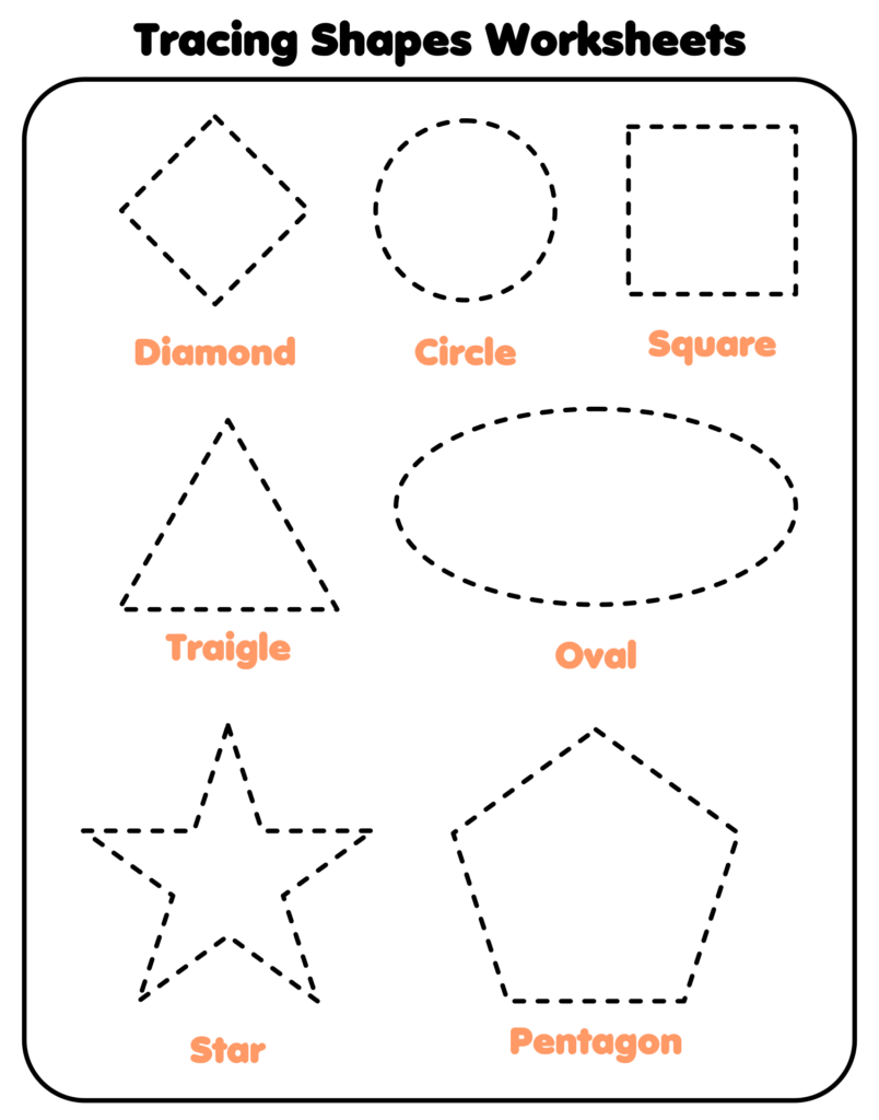 Tracing Shapes Worksheets Tracing Shapes Worksheets