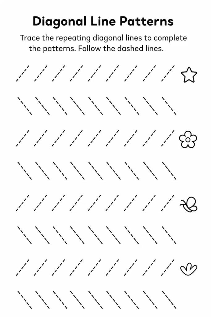 Tracing Short Lines Small Diagonals Worksheets – Free Image & PDF … Tracing Short Lines Small Diagonals Worksheets - Free Image & PDF ...
