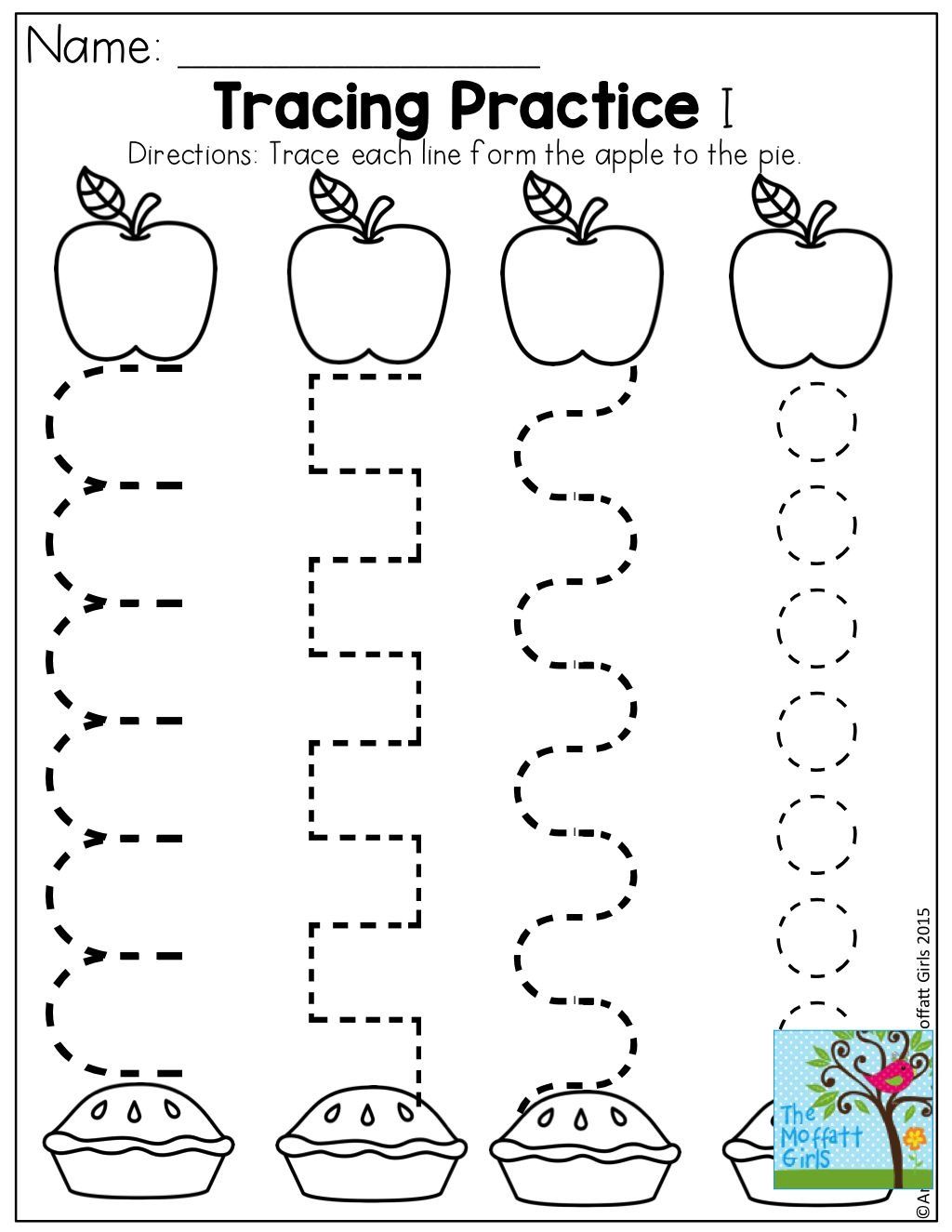 Tracing Worksheets For Pre K - Pre K Tracing Worksheets