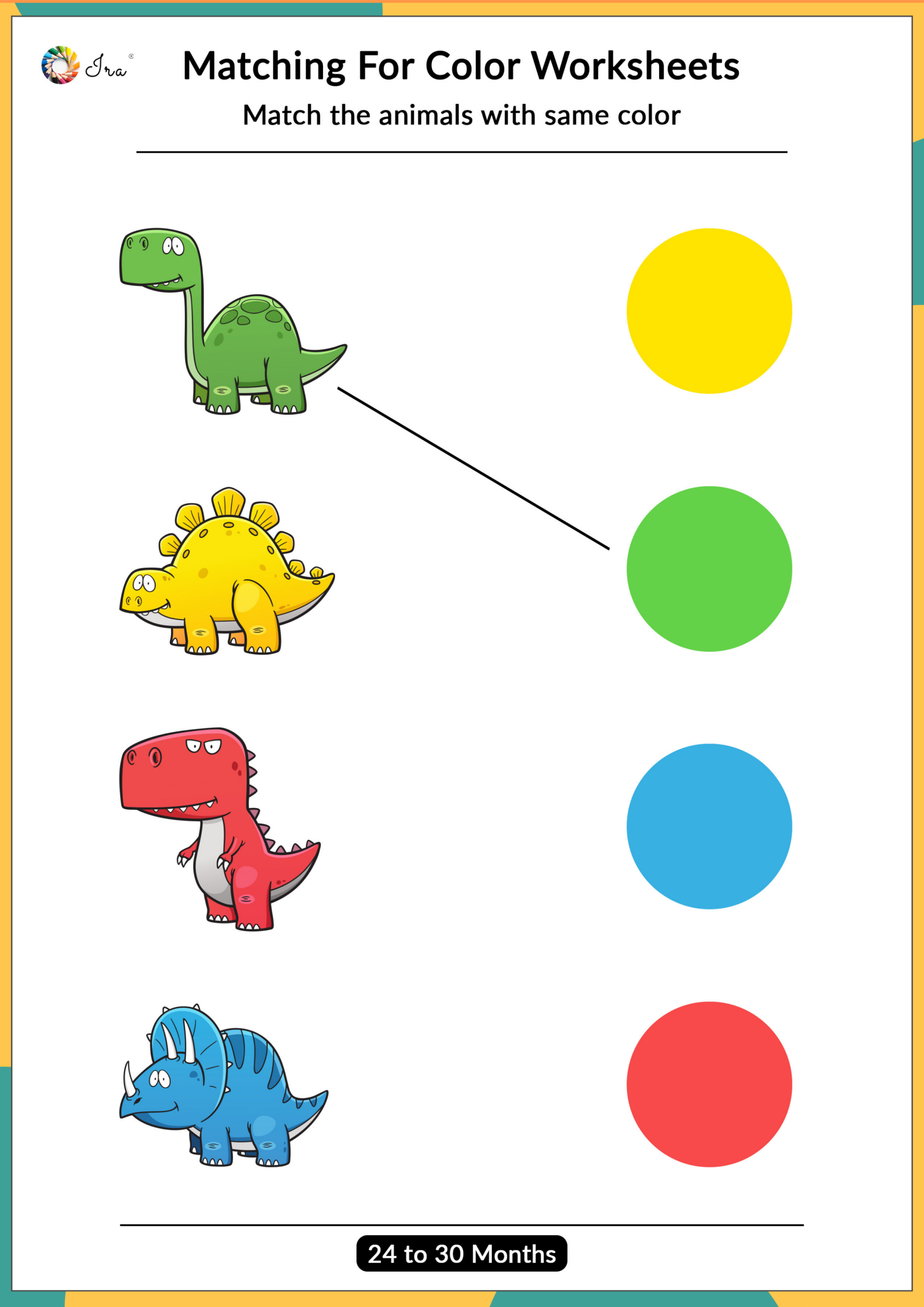 Worksheets For 3 Year Olds Free Printable - Engaging Matching Worksheets for 3-Year-Olds | Fun Learning Activities